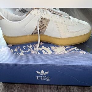 Kith White and Tan Athletic Shoes